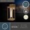 Vaxcel Kinzie 1 Light Brass Outdoor Wall Lantern with Dusk to Dawn Photocell, Clear Glass T0628 - alternate 6